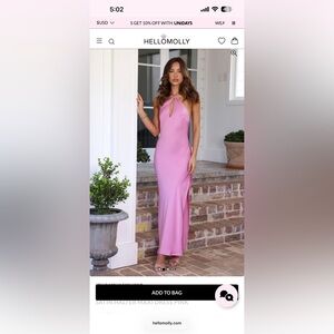 Hello Molly Satin Halter Dress